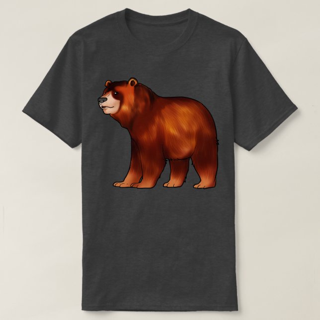 Drawing of a brown bear T-Shirt (Design Front)