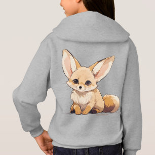 Drawing of a Fennec, Desert Fox, in Cartoon style