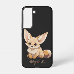 Drawing of a Fennec, Desert Fox, in Cartoon style Samsung Galaxy Case
