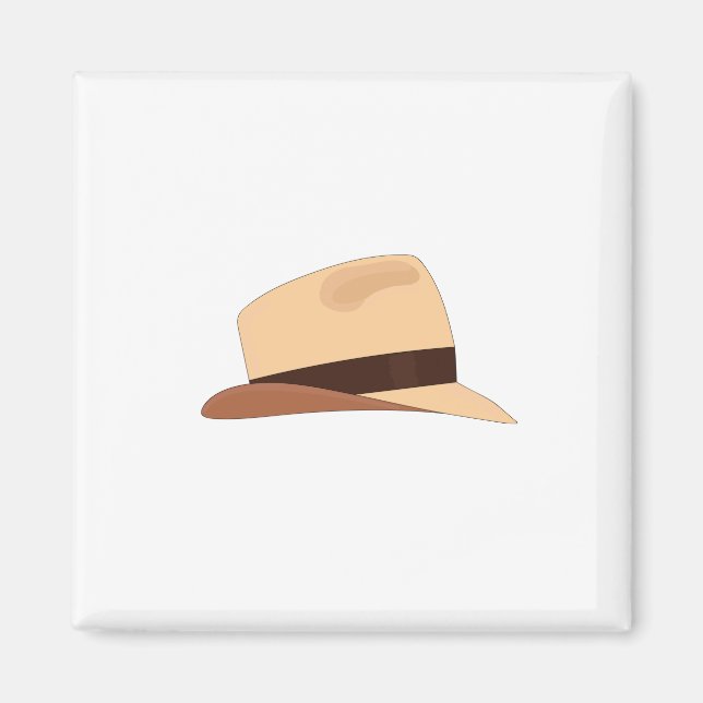 Drawing of a Panamanian hat Magnet (Front)