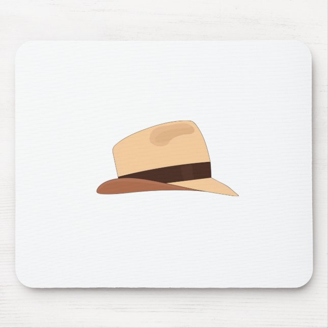 Drawing of a Panamanian hat Mouse Mat (Front)