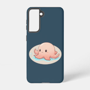 Drawing of a pink Baby Octopus Samsung Galaxy Case