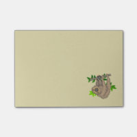 Drawing of a Sloth Hanging Upside Down