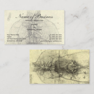 Drawing of a Woman's Torso by Leonardo da Vinci Business Card