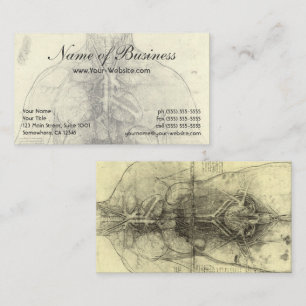 Drawing of a Woman's Torso by Leonardo da Vinci Business Card
