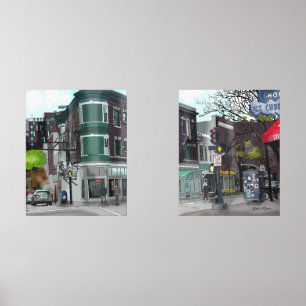 Drawing of Downtown Madison, Wisconsin