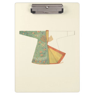 Drawing of Half-Finished Kimono Clipboard