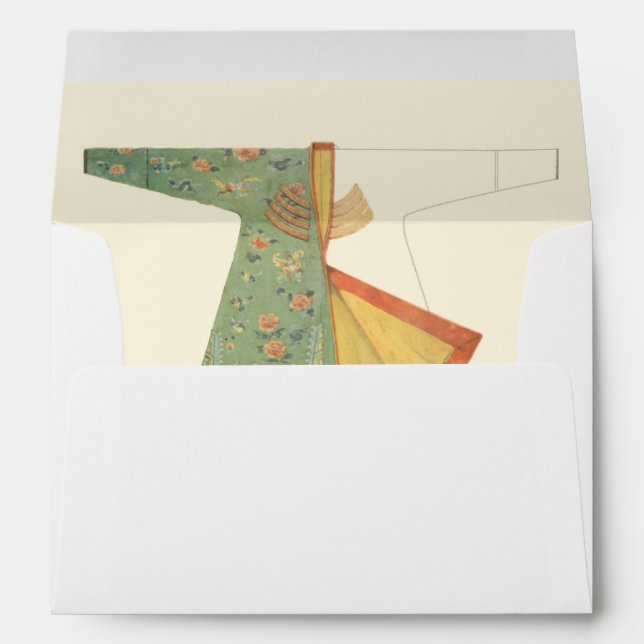 Drawing of Half-Finished Kimono Envelopes (Back (Bottom))
