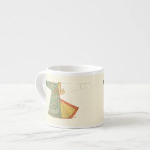 Drawing of Half-Finished Kimono Espresso Cup