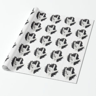 Drawing of Hand, Love, Sign Language Wrapping Paper