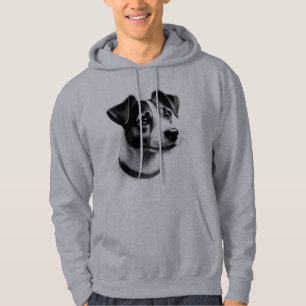 Drawing of Jack Russell Terrier Hoodie