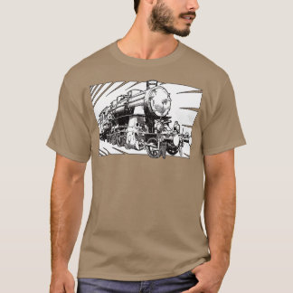 Drawing of locomotive T-Shirt