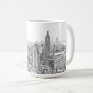 Drawing of New York City Landscape Coffee Mug