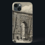 Drawing of Porte Saint-Denis Monument iPhone 13 Case<br><div class="desc">A great drawing of Porte Saint-Denis, a French monument located in the city of Paris. Built in 1672 to replace a gate in the city wall this drawing depicts the triumphal arch in its early days. This would make a great gift for someone who likes to travel or enjoys French...</div>