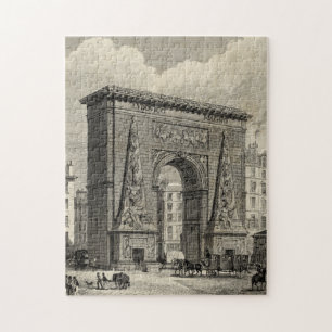 Drawing of Porte Saint-Denis Monument Jigsaw Puzzle
