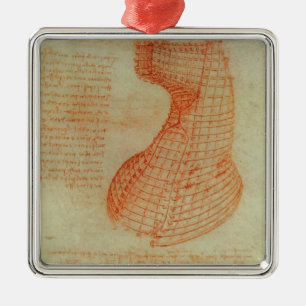 Drawing of the Ironwork Casting Mould Metal Tree Decoration