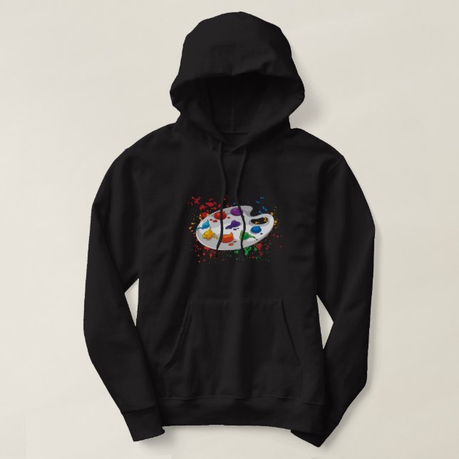 Drawing Painting Art Paint Palette Painter Sketch  Hoodie (Design Front)