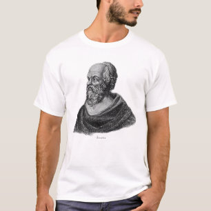 Drawing Portrait of Greek Philosopher Socrates T-Shirt