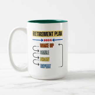 Drawing - Retirement Plan 2024 Mug