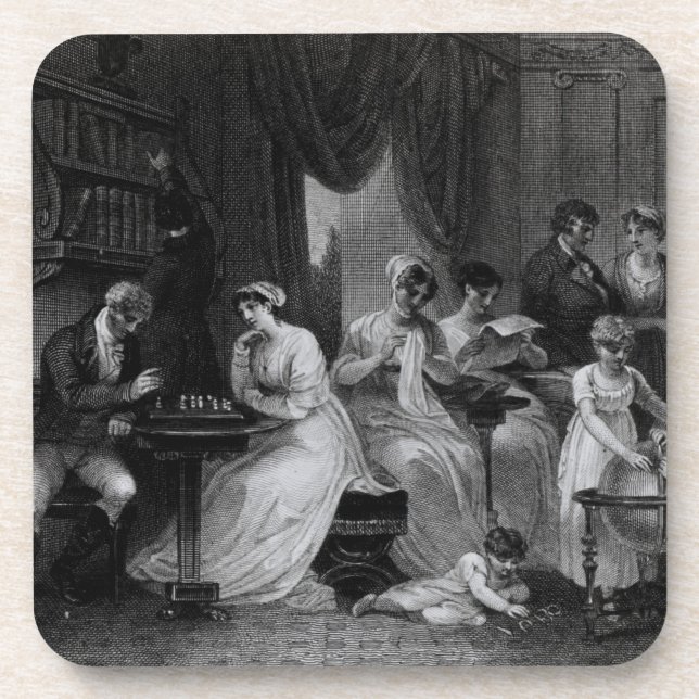 Drawing Room Scene, from 'The Social Day' by Peter Coaster (Front)