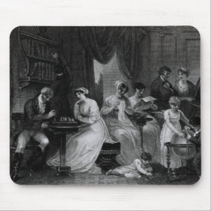 Drawing Room Scene, from 'The Social Day' by Peter Mouse Mat