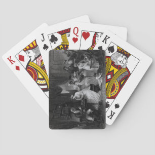 Drawing Room Scene, from 'The Social Day' by Peter Playing Cards