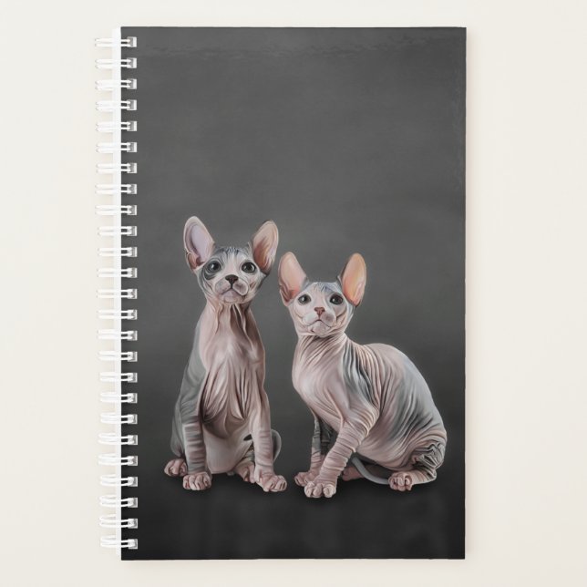 Drawing Sphynx kitten Planner (Front)