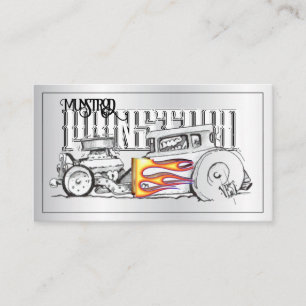 Drawing Street rod Business Card