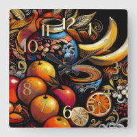 Drawing Stylised Still Life Vase Fruit
