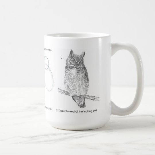 Drawing test coffee mug