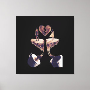 Drawing with coffee coffee drawing  canvas print