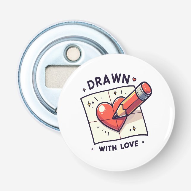 Drawing with love bottle opener (Front)