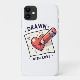 Drawing with love iPhone 11 case