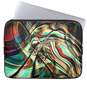 Drawing with rough strokes, sepia luminosity tones laptop sleeve