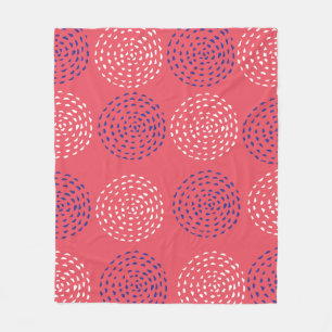 Drawn Circle Pattern Geometric Art Geometric Photo Fleece Blanket