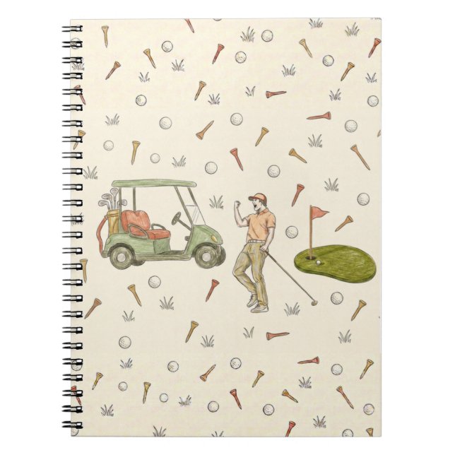 Drawn golf style notebook (Front)