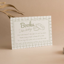 Drawn Green Gender Neutral Bread Baby Book Request