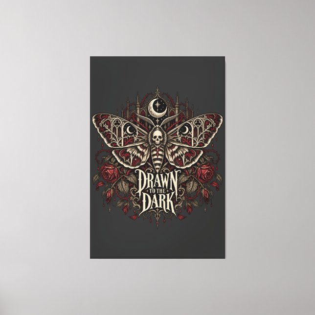 Drawn Into Darkness  Canvas Print (Front)