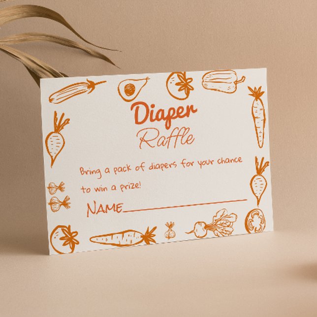 Drawn Locally Grown Farmers Maret Diaper Raffle Enclosure Card (Creator Uploaded)