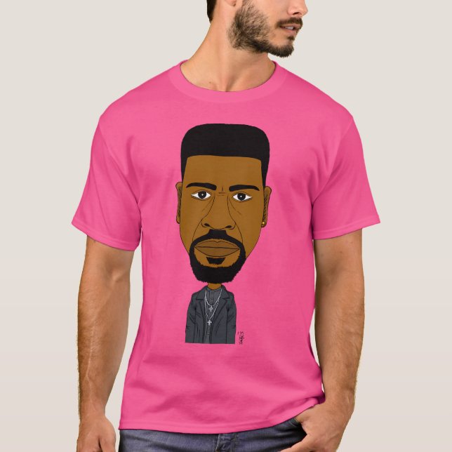 Drawn Portrait Of Denzel. 2 T-Shirt (Front)