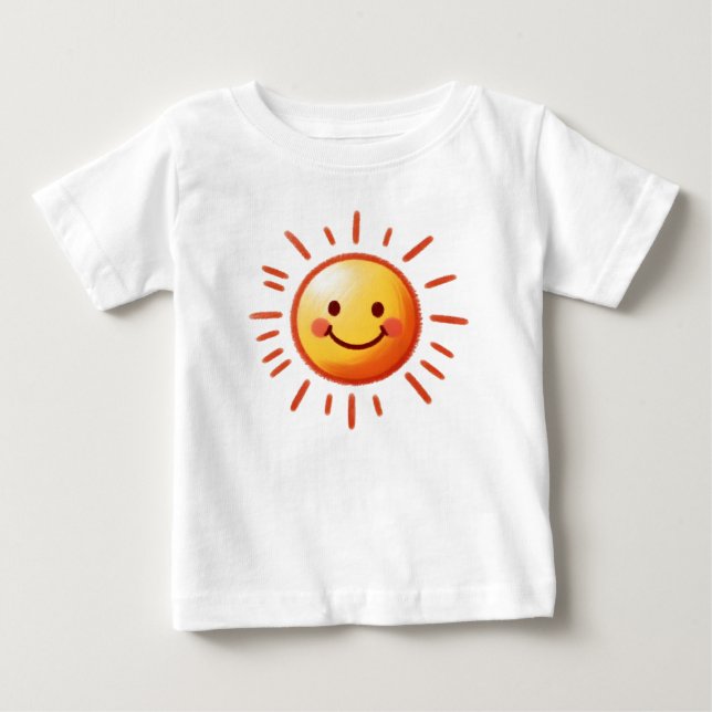 Drawn Sun Baby T-Shirt (Front)