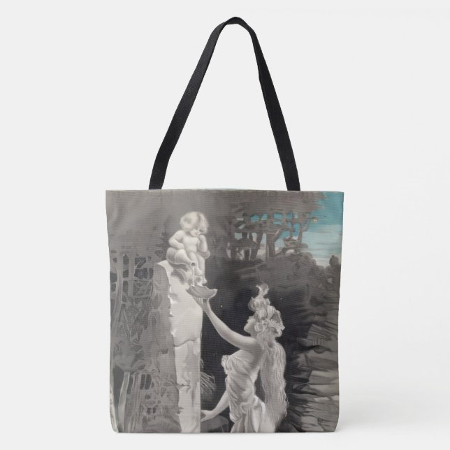 Drawstring Backpack Tote Bag (Front)