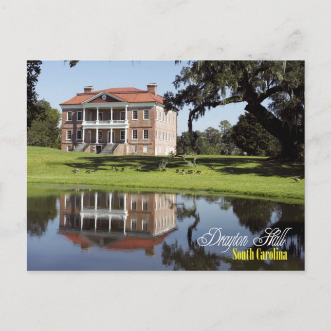 Drayton Hall, South Carolina Postcard (Front)