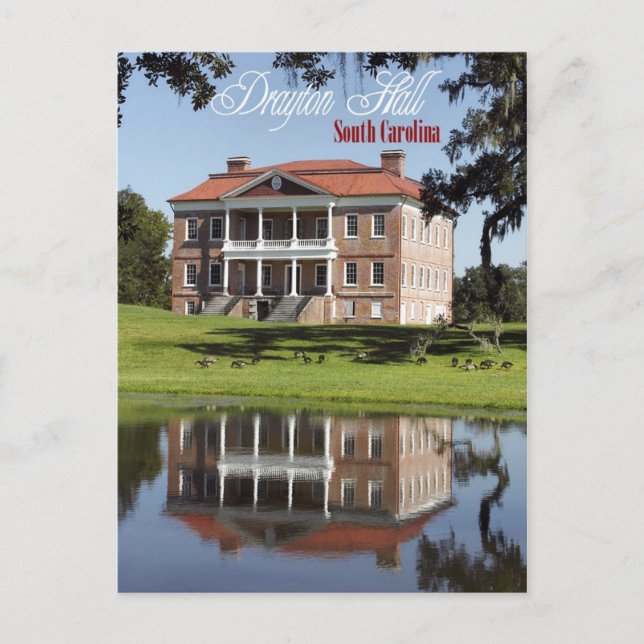 Drayton Hall, South Carolina Postcard (Front)