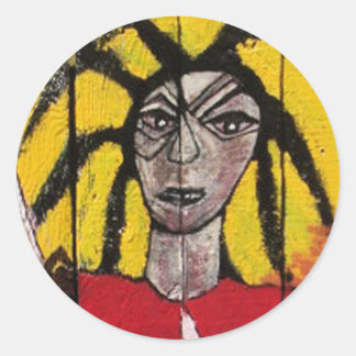 DREAD AS GUITARIST CLASSIC ROUND STICKER