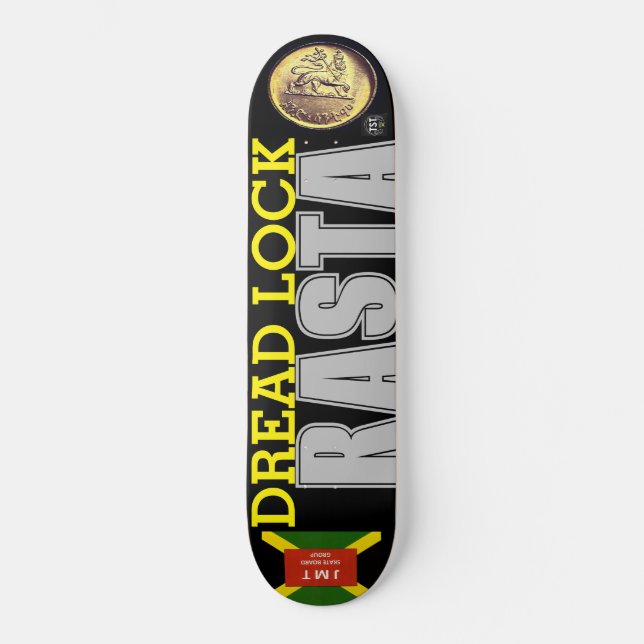 DREAD LOCK RASTA Skateboard (Front)