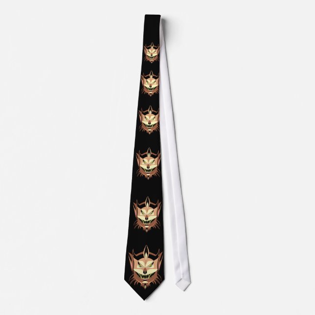 Dreaded Werewolf Neck Tie/Black Tie (Front)