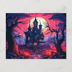 Dreadful Haunted Mansion After Dark Postcard