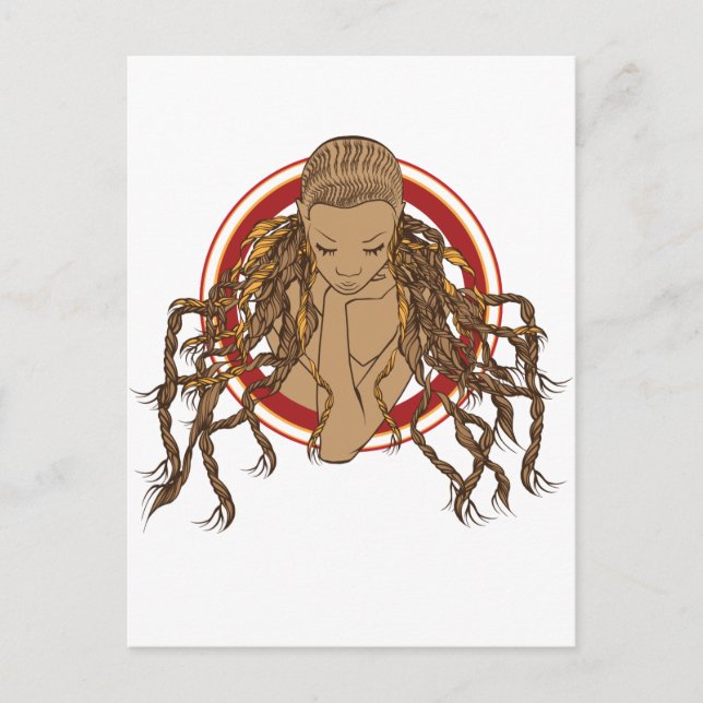 Dreadlock Girl Postcard (Front)