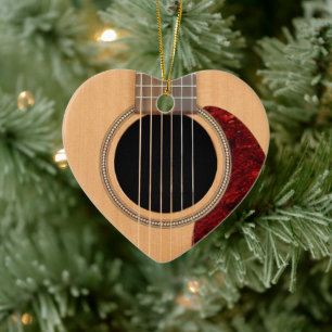 Dreadnought Acoustic 6 String Guitar Ceramic Tree Decoration